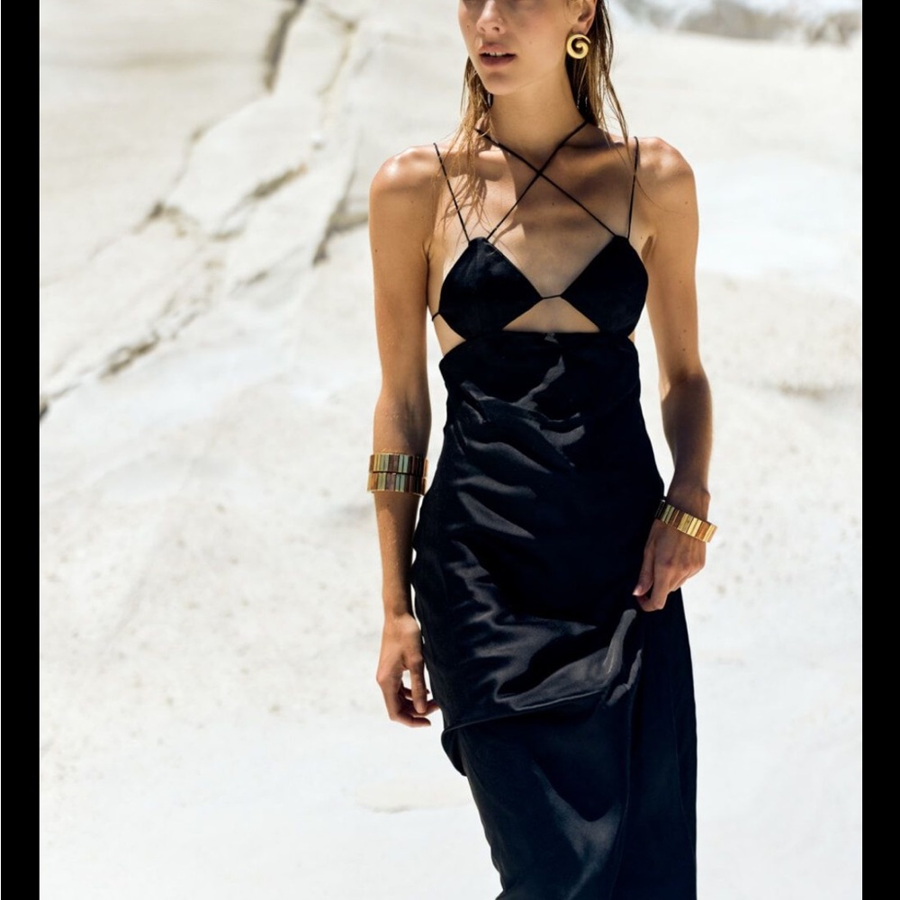 Bardot Lucia Midi Black Dress